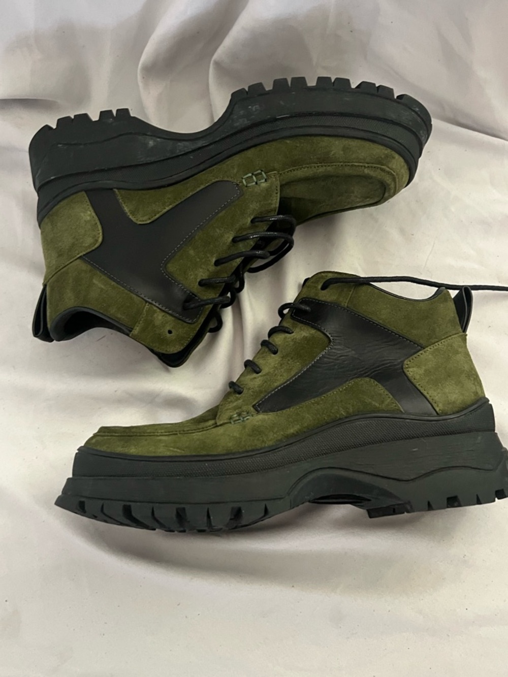 STAUD ROCKY LEATHER / SUEDE LACE UP BOOTS EU 39/ US 9 $475 - Picture 3 of 10